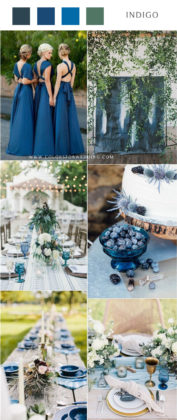 22 Chic Indigo Blue Wedding Color Ideas 2024