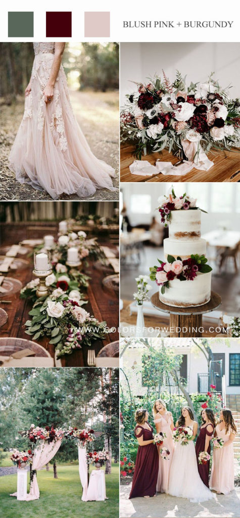 20 Blush And Burgundy Wedding Colors & Ideas 2023