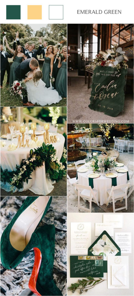 20 Hunter Emerald Green Wedding Color Ideas 2024