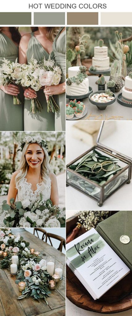 10 Sage Green Wedding Color Palettes for 2024 Trends