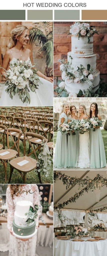 10 Sage Green Wedding Color Palettes for 2024 Trends