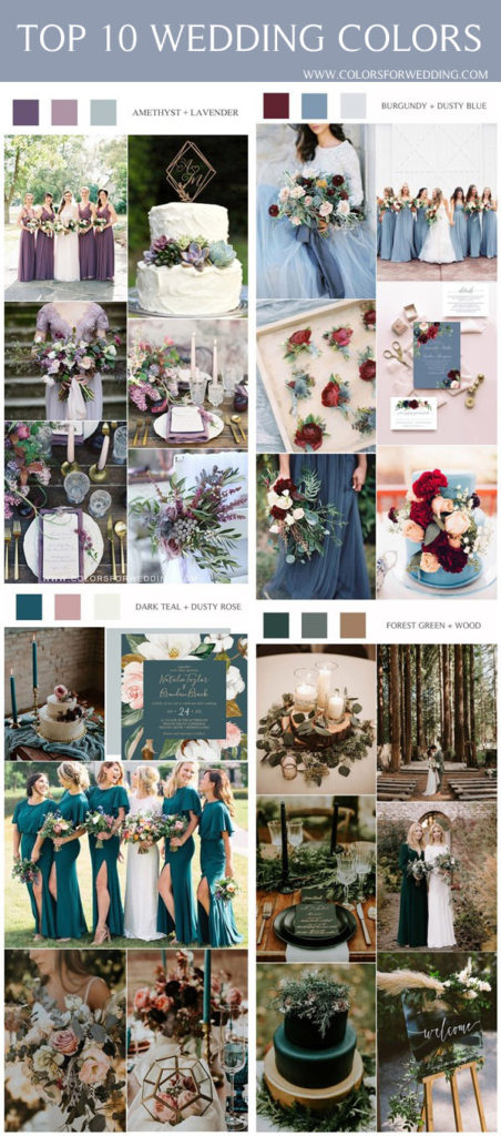 TOP 10 Wedding Color Ideas & Trends For 2024
