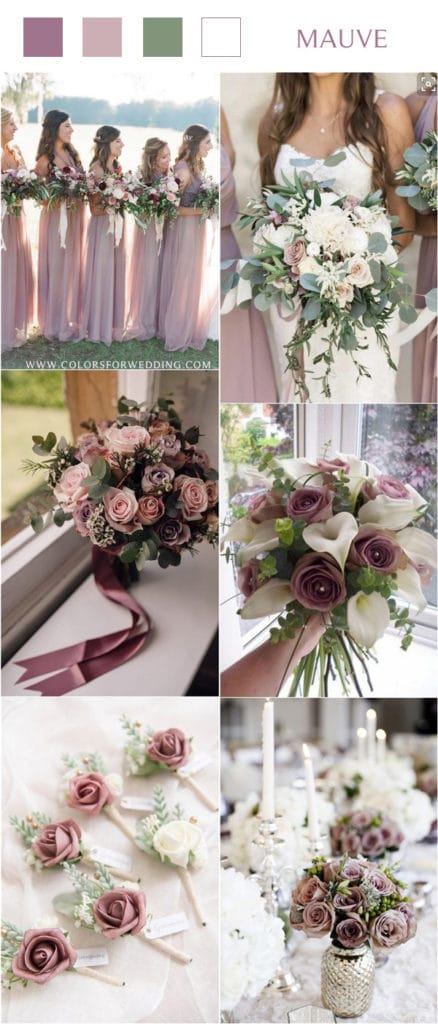 40 + Mauve Wedding Color Ideas for 2025