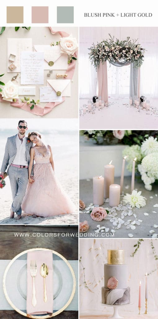 Top 10 Blush Pink Wedding Color Ideas for Spring / Summer 😃