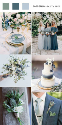 20 Dusty Blue and Sage Green Wedding Colors & Ideas 2023