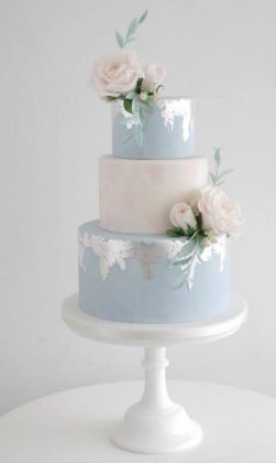 20 Dusty Blue Wedding Cake Ideas | Colors for Wedding