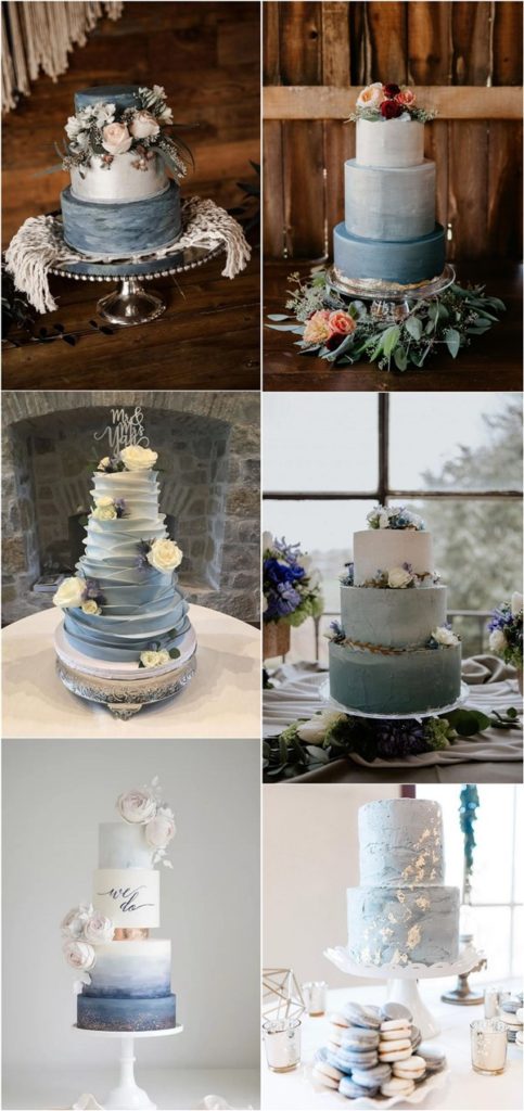 20 Dusty Blue Wedding Cake Ideas | Colors for Wedding