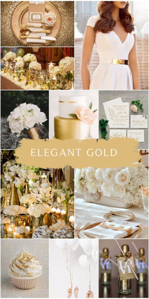 elegant gold wedding color ideas | Colors for Wedding