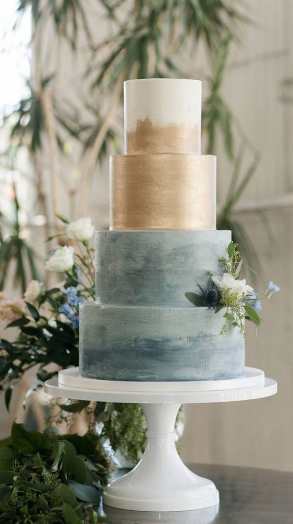 ️ 20 Dusty Blue Wedding Cake Ideas 2024 | Colors for Wedding