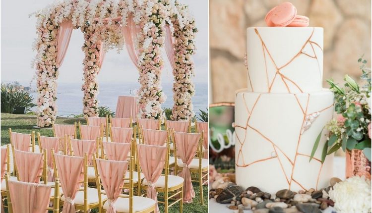 rose gold wedding ideas