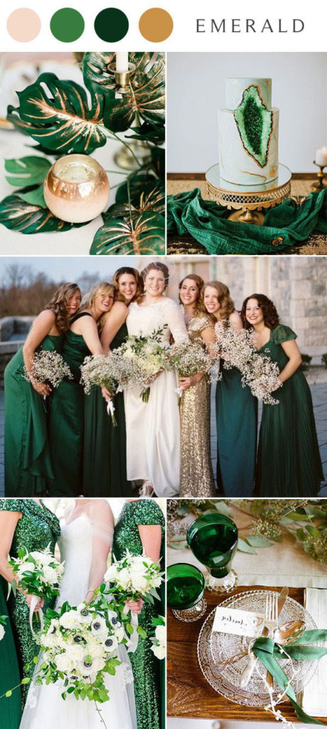 Emerald Wedding Color Ideas Sequin Dresses Gold Green Wedding 460x1024 