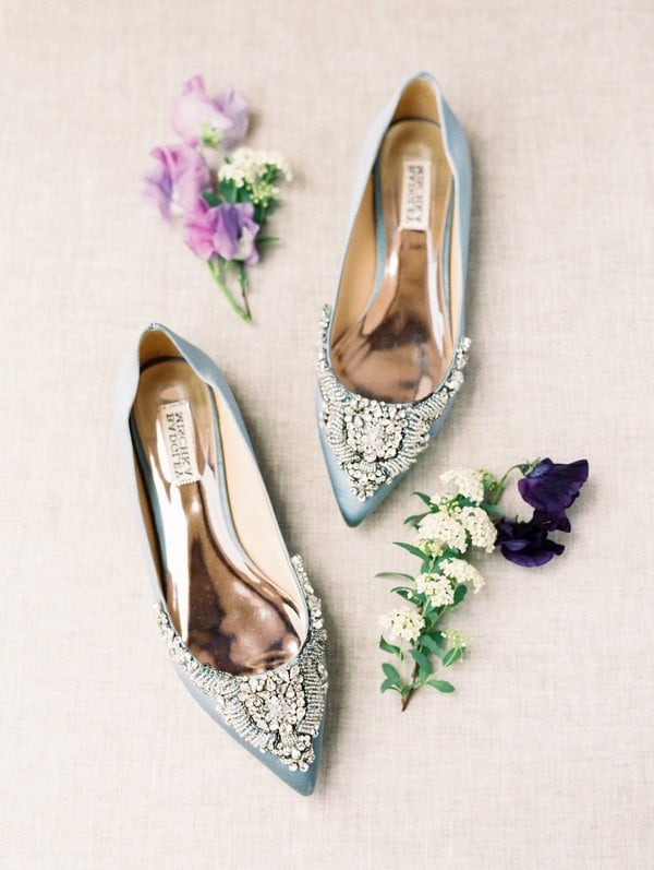 something blue bridal shoes