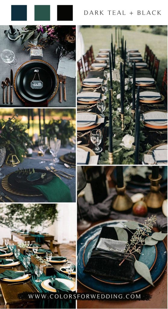 ️ 21 Black Wedding Colors & Ideas 2024 | Colors for Wedding