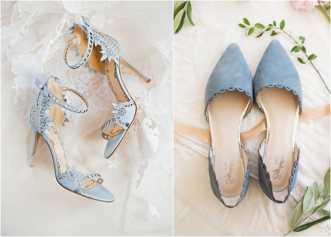 dusty blue suede heels