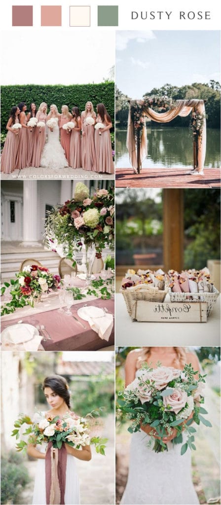 ️ 30+ Dusty Rose Wedding Color Ideas 2024 | Colors for Wedding