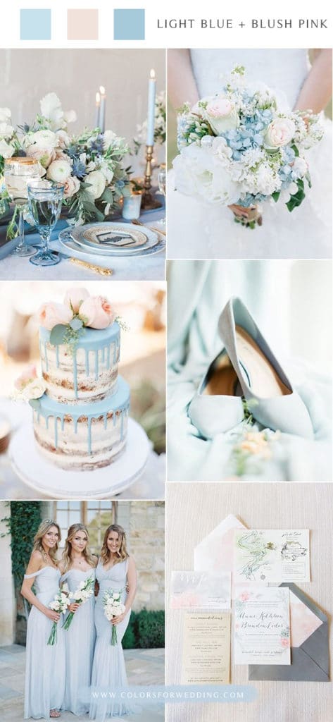 Top 10 Light Blue Wedding Color Palette Ideas for Spring Summer Wedding