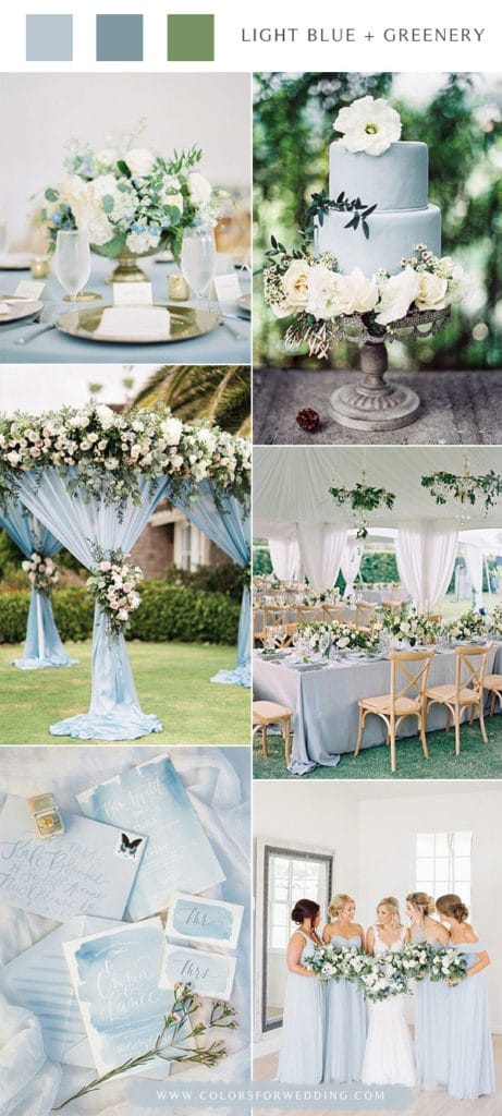 Top 10 Light Blue Wedding Color Palette Ideas for Spring Summer Wedding