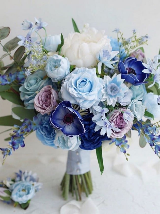 Blue Wedding Bouquets And Flowers 7 ?is Pending Load=1