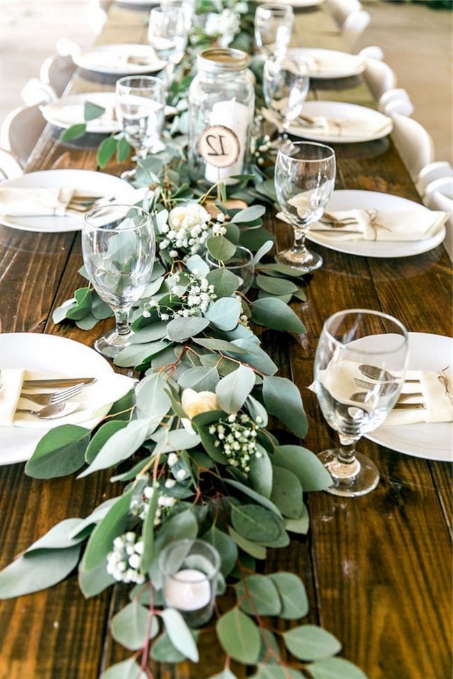 35+ Budget Friendly Greenery Wedding Centerpieces 2024