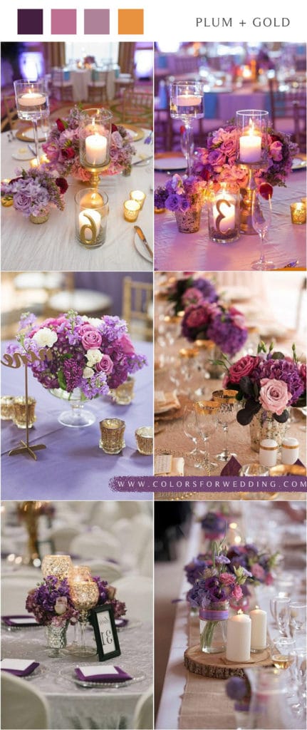 22 Plum Purple and Gold Wedding Color Ideas | 💜💛