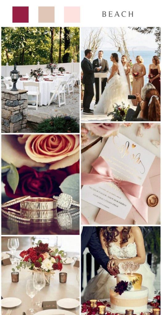 Top 8 Rose Gold and Burgundy Wedding Color Ideas Colors