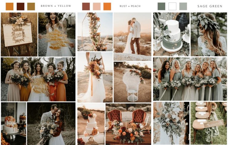 ️Top 8 Chic Bohemian Wedding Color Ideas for 2024