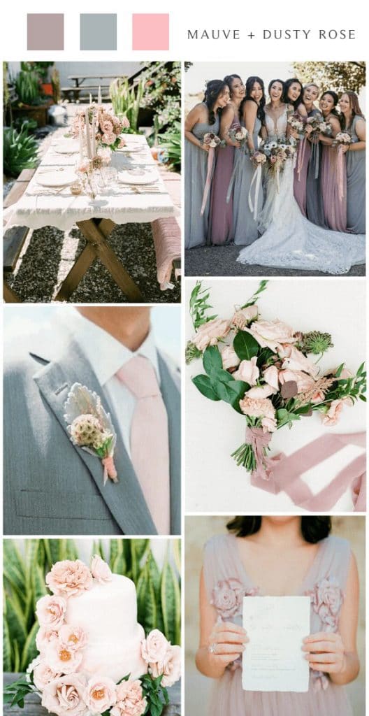 Top 8 Mauve and Grey Wedding Color Ideas 2024 | CFC