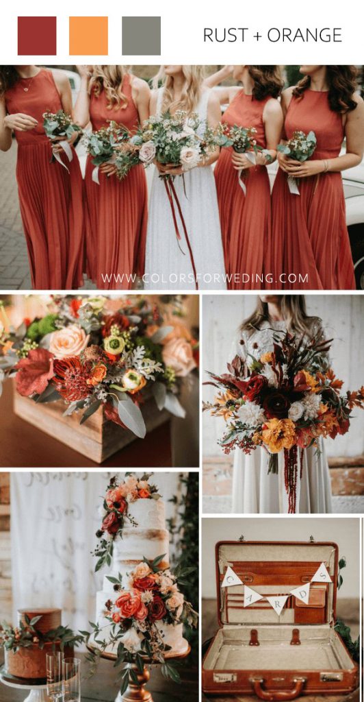 18 Best October Wedding Colors for 2024 Fall Wedding 🍂