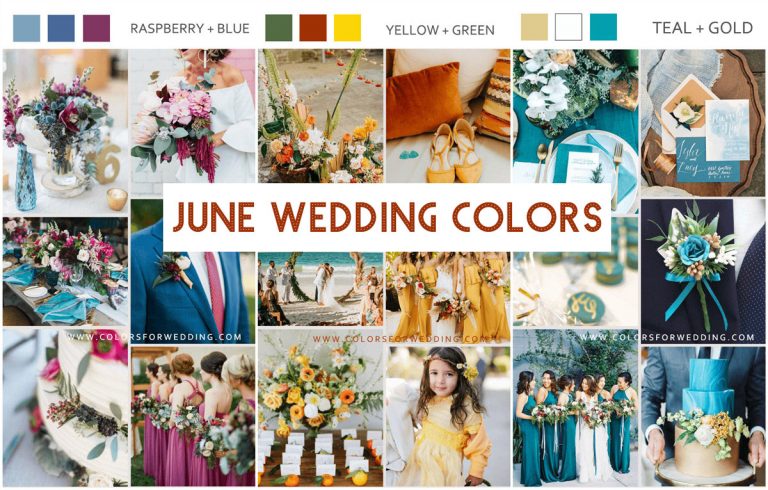 Top 12 Summer June Wedding Colors for 2025