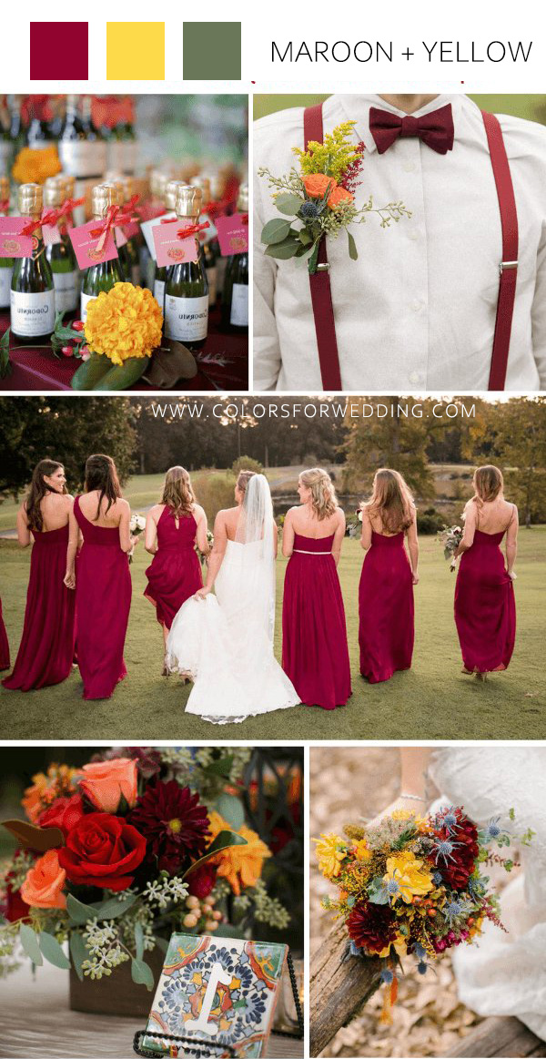 ️ Top 5 Maroon Wedding Colors 2024 Colors for Wedding