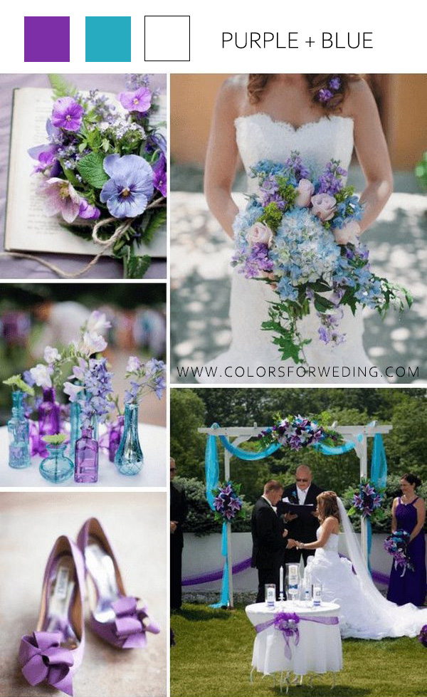 20 Purple And Blue Wedding Colors And Ideas 2024