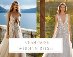 Champagne Wedding Dresses 279x220 