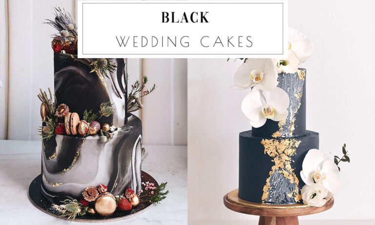 ️top 15 Breathtaking Black Wedding Cakes 2024 