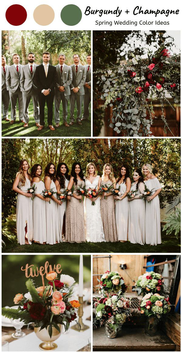 20 Burgundy And Champagne Wedding Colors And Ideas 2023 3924