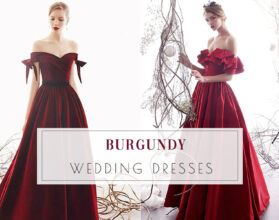 Burundy Wedding Dresses 279x220 