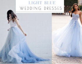 Light Blue Wedding Dresses 279x220 