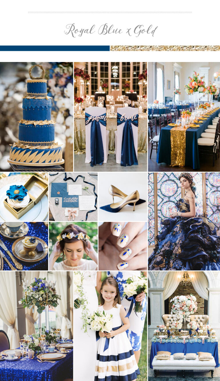 15 Royal Blue And Gold Wedding Colors & Ideas 2024