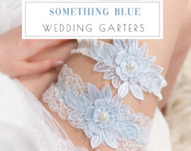 15 Royal Blue Wedding Dresses For 2024   Something Blue Wedding Garters1 279x220 