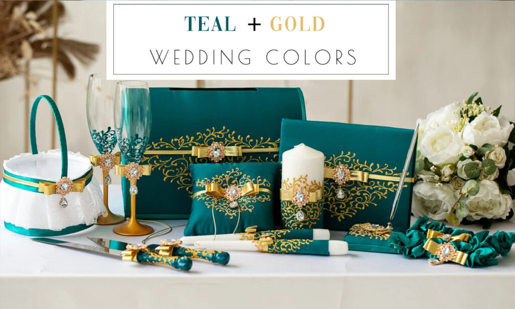 ️ 16 Teal and Gold Wedding Themes & Color Ideas 2024