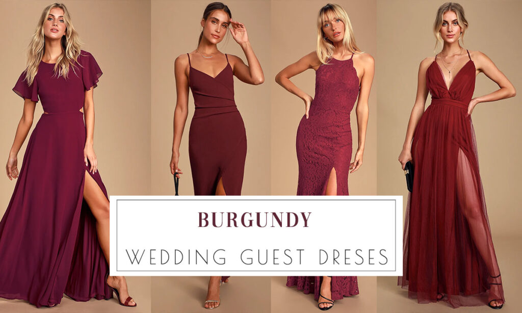 ️ 20 Perfect Burgundy Wedding Guest Dresses under $100