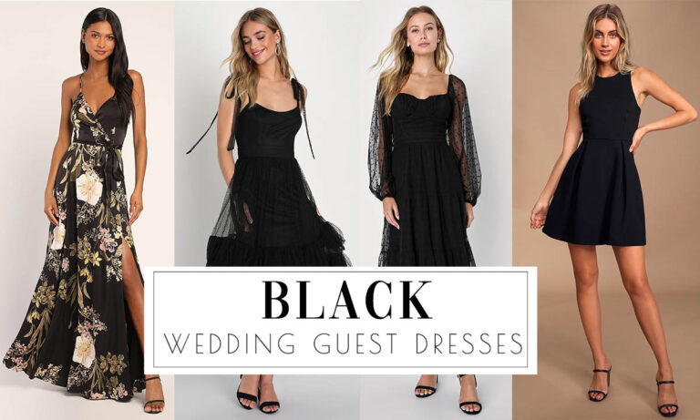Black Wedding Guest Dresses 768x461 