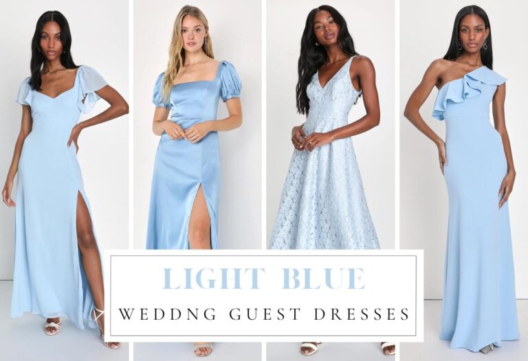 ️ 30 Light Blue Dresses for Wedding Guests 2024 | Colors for Wedding