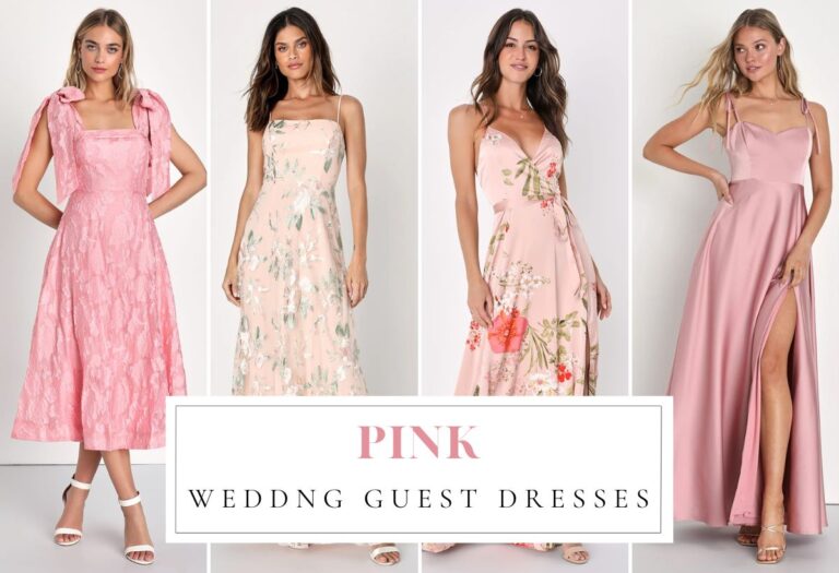 20 Perfect Pink Wedding Guest Dresses For 2024 Colors For Wedding   Pink Wedding Guest Dresses 768x525 